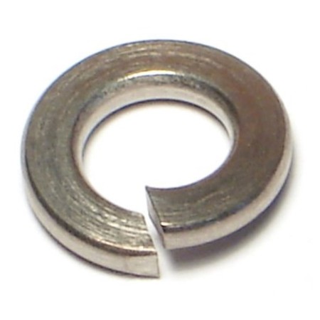 MIDWEST FASTENER Split Lock Washer, For Screw Size 5/16 in 18-8 Stainless Steel, Plain Finish, 20 PK 62588